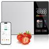 Eirolace Bilancia da Cucina Digitale con Calcolo di Calorie e Nutrienti, Display a Colori TFT, Funzione Tara, capacità 5 kg, App iOS/Android con Analisi Nutrizionale, per Dieta, Fitness e Cucina