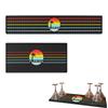 fuxunamz 2 Pezzi Tappetino da Bar, Tappetino Scolapiatti Bar Mat Attrezzatura Barman, Antiscivolo Antiversamento in Gomma per Bar Caffetteria Cucina Ristorante Club Cocktail, due Misure 30 x 15 cm e 60 x 10 cm