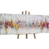 YS-Art Quadro Dipinto a Mano - Astratto Colorato Oro, Acrilico Moderno