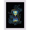 RIOLIS 2124 Magia del tempo Kit Punto Croce Contato 21 x 30 cm | Aida Zweigart 14 ct nera, 8 colori cotone Anchor, per Livello Intermedio, schema e ago inclusi, kit da ricamo idea regalo