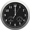 bonVIVO Orologio da Parete Radiocontrollato 30 cm Nero | Radiocontrollato, movimento silenzioso, design moderno in alluminio, lettura chiara, ideale per casa e ufficio
