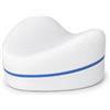 Generico Darma Shop Cuscino per Ginocchia e Gambe in Memory Foam, Cuscino Ergonomico per Dormire sul Fianco con Fodera Traspirante, Sfoderabile e Lavabile, Bianco