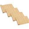 Il Gruppone Passione Casa Set 4 Tovagliette Americane in Bambù 45x30 cm, Tovagliette da Tavola Arrotolabili, Sottopiatti Rettangolari Effetto Naturale per Cucina, Pranzo e Cena