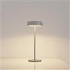 Palmina 901,lampade da tavolo senza fili,Dimmerabile In Alluminio | lampade da tavolo ricaricabili E abat jour senza fili 4400mah,Protezione IP54,luce da tavolo esterno/Interno