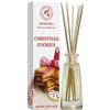 AROMATIKA Diffusore Aroma Biscotti di Natale 100ml - Diffusore a Bastoncini - Fragranza Ambiente - Fragranza Ambiente - Deodorante - Diffusore Profumato Biscotti di Natale - Regalo di Natale