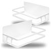 com-four® 2x Ripiano magnetico per frigorifero, Ripiano sospeso con 2 | Ripiano magnetico da cucina per spezie e Co. - capacità di carico fino a 6 kg