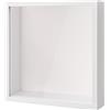 Daelesr Cornice 3D Profonda per Oggetti, Cornice Portafoto 3D con Foglio Acrilico Trasparente, 3D Ombra Profonda Box, Cornice Contenitore per Medaglia Fiore Regali Souvenir (22x22cm, Bianco)