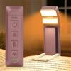 Gritin Luce per Lettura Libri a Letto-14 LED Spettro Completo per Occhi | Doppia Sorgente Luminosa, 5 Colori e 5 Luminosità, Lunga Durata, Ricaricabile con Clip per Amanti Libri-Viola Scuro