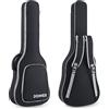 Donner Custodia Chitarra Elettrica 39, Borsa a Zaino 5 mm, Spallacci Regolabili, Interno Resistente all'Acqua con Tasca