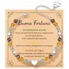 MANVEN Regalo Donna Ragazza Bracciale Pietra Naturale Compleanno Amica | Sollievo Dall'ansia Nuovi Inizi Buona Fortuna Tripla Protezione Empatici Mamma Figlia Fidanzata Sorella