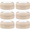 Maymom Tappi a Vite con Disco di Tenuta Scrivibile Compatibili con Biberon Avent e Maymom a Bocca Larga, Set da 6 Pezzi Khaki