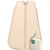 molis & co molis&co - Sacco Nanna 1 TOG - Sacco Nanna Imbottito per l'Autunno e Primavera. Neonati da 0 mesi (60 cm) - Mussola di Bambu Premium - Senza Maniche - Vichy Sand