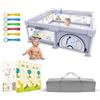 P PARVULÍ PARVULI Box Bambini Con Materassino 120x120 cm | Recinto Per Bambini Con Tappeto | Box Neonato Centro di Attività per Bimbo Baby