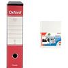 Esselte G85 Oxford Registratore protocollo 8cm rosso + 1 conf Buste DELUXE