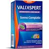 Valdispert Sonno Completo, 30 Compresse, Integratore Sonno con Melatonina | Valeriana, Passiflora, Biancospino e Papavero della California, Senza Glutine