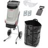 IKRA trituratore elettrico IMH 2800, con lame di ricambio e occhiali | Motore ad alta potenza, 2800 W, lame reversibili, sacco da 45l, per la produzione di pacciame, rami con diametro fino a 45 mm
