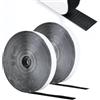Romon Feltro Adesivo Forte,5M Biadesivo Sistema Di Fissaggio Hook & Loop,20mm Larghezza Feltrini Adesivi Forte per Lavori di Casa, fai da te, Lavori Manuali,Nero