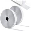 Romon Feltro Adesivo Forte,5M Biadesivo Sistema Di Fissaggio Hook & Loop,20mm Larghezza Feltrini Adesivi Forte per Lavori di Casa, fai da te, Lavori Manuali,Bianco