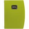 SECURIT - Porta Menu Rio A4 - Placca Acciaio Inox - Verde | Design flessibile e impermeabile - Porta fino a 40 pagine A4 - Verde