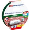 Tesa Nastro Biadesivo di Montaggio Powerbond Outdoor - 5 m x 19 mm | Nastro Biadesivo Impermeabile per Montaggio in Ambienti Esterni - Nastro Adesivo Resistente ai Raggi UV per Uso Esterno