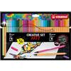 Stabilo ARTY Creative Set - Set Creativo - Astuccio da 36-17 Fineliner point 88 + 19 Pennarelli Premium Pen 68
