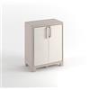 Keter Armadio Basso Gulliver, 2 Ripiani Regolabili, Sabbia/Beige, 80x44x100 H Cm