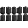 cyclingcolors 10x tappo valvola coprivalvole cappucci valvole universale per auto, moto, scooter e bici, plastico nero