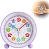 Herbst Sveglia per bambini, analogica, senza ticchettio, sveglia per insegnare con luce notturna, sveglia per bambini, con delicata suoneria, regalo per ragazze e ragazzi, funzionamento a batteria