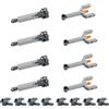 RCmall Kit 24 in 1 di attuatore lineare e pompa idraulica con aste di spinta e connettori per robot MOC, progetti di ingegneria fai da te per auto, compatibile con i principali blocchi di costruzione