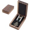 AHANDMAKER Espositore per medaglie, in legno, con spugna all'interno, scatola regalo in legno, per medaglie, spille, collezionisti di monete commemorative, cammello