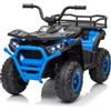 LALAHO Macchina Elettrica Per Bambini Auto 24V(Blu) | Doppio motore 25W*2, 3-5 km/h, batteria 4.5Ah, sospensioni robuste, pneumatici antiscivolo, LED, sicuro, per 3-8 anni