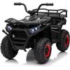 LALAHO Macchina Elettrica Per Bambini Auto 24V(Nero) | Doppio motore 25W*2, 3-5 km/h, batteria 4.5Ah, sospensioni robuste, pneumatici antiscivolo, LED, sicuro, 3-8 anni