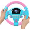GTFYUDGH Giocattolo Di Simulazione Del Volante, 20x20cm Volante Bambini Giocattoli | Volante Giocattolo Per Bambini, Simulatore Di Guida Bambini Rotazione, Volante Per Bambini Da Auto