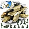 Varrotoy Carro Armato Giocattolo Militare per Bambini, 2 in 1 Veicolo Militare con Veicoli Militari e Soldatini, Giocattolo Militare, Push & Go, Regalo Bambini 3+ Anni