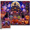 Tucocoo Halloween Jigsaw Puzzles 1000 pezzi per adulti, famiglie (Black Cats, Candy Carnival, Trick Or Treat) Pezzi Fit Together Perfectly 19.7''x27.6''inch Frameable Freedom Puzzle Art