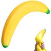 ZUMME XXL Squishy Banane. PU Banana gigante squishy 18cm, per adulti, palla antistress morbida, realistica ed elastica, giocattolo antistress, regalo festa, decorazione ufficio