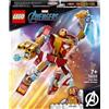 LEGO 76203 Marvel Armatura Mech Iron Man, Mattoncini Creativi con Action Figure Avengers, Giocattoli per Bambini dai 7 Anni