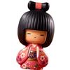 blloocod Kokeshi Dolls Figure Kimono Ladies Traditional Crafts Puppet per Desktop Fairy Garden Ornamento Regalo di Compleanno Decorativo- Rosa