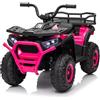 LALAHO Macchina Elettrica Per Bambini Auto 24V(Rosa antico) | Doppio motore 25W*2, 3-5 km/h, batteria 4.5Ah, sospensioni robuste, pneumatici antiscivolo, LED, sicuro, 3-8 anni