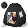 GORPENT Tenda Sensoriale, Tenda Sensoriale Oscurante, 84x84x96 Cm Pop Up Tenda Da Gioco con Borsa Di Immagazzinaggio, Tenda Occultante Di Qualità Superiore per Aiuto con Autismo, SPD, Ansia, Nero