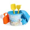 Toyland® Bluey & Bingo Set Secchiello e Paletta da 6 Pezzi con Annaffiatoio - Gioco con Sabbia e Acqua - Giocattoli da Spiaggia - età 2 Anni +