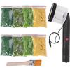 Mocoli Mini floccaggio di Erba statica, applicatore per Mini floccaggio a Quattro Colori, applicatore in ABS con Impugnatura Antiscivolo per Strumento Manuale per modellazione scenica Fai-da-Te