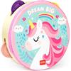 Legami - Tamburello, per Bambini, con 4 Sonagli, migliora la Coordinazione, Capacità motorie, Senso del Ritmo, Ø 14,5 cm, Tema Unicorn