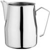 UTTASU Bricco per latte in acciaio inox, 350 ml, per caffè Barista | Impugnatura ergonomica, presa sicura, facile controllo, perfetta schiuma di latte, capacità 350 ml