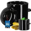 KOTARBAU® Vaso per Fermentazione 1 L, Vaso per Crauti con Coperchio | Canalina ad Acqua, Contenitore per Fermentazione per Crauti e Cetrioli, Vaso per Kimchi e Sottaceti, Recipiente in Gres