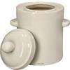 KOTARBAU® Vaso per Fermentazione 2 L, Vaso per Crauti con Coperchio | Canalina ad Acqua, Contenitore per Fermentazione per Crauti e Cetrioli, Vaso per Kimchi e Sottaceti, Recipiente in Gres