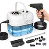 TECKZOON Pulitore a Vapore Portatile, 2500W Pulitore Vapore Casa, Maniglia Regolabile in 6 Livelli, Serbatoio Dell'acqua da 1700ml, Macchina per Pulizia a Vapore per Cucina, Piastrelle, Mobili
