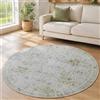 JynxtoyZeal Tappeto Circolare con Floreali Retrò,Tappeto Vellutato per Domestici | Diametro 120cm,Base Antiscivolo,Finitura Antimacchia,Indicato per Uso Quotidiano in Tutti Gli Spazi Interni