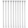 Teensery 10 pezzi da 19 cm mescolatori per caffè e bevande, in acciaio inox, bastoncini per cocktail e bevande con piccole palette rettangolari per casa, cucina, bar, ristorante, forniture per feste