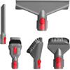 YNXMQN 5 Pezzi Aspirapolvere per Dyson v15 v8 v11 v10 v12 v7, Ricambi Spazzola Zubehör Set per Dyson V11 E Accessori Per La Pulizia Di Fughe Angolari, Piedi Del Letto, Inclusi 3 Testine, 2 Ugelli